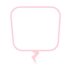 pastel square speech box
