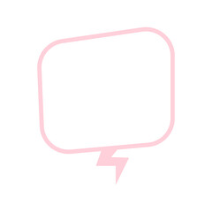 pastel square speech box
