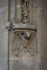 Bat relief detail at the Old Town Hall - Bratislava, Slovakia