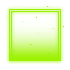 square neon light frame
