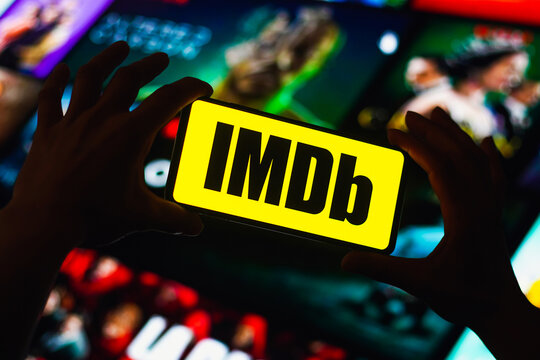 September 2, 2022, Brazil. In this photo illustration, the Internet Movie Database (IMDb) logo is displayed on a smartphone screen.