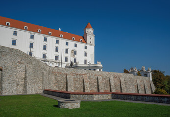 Fototapeta na wymiar Bratislava Castle Outer walls - Bratislava, Slovakia