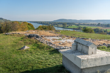 Church foundation ruins at Devin Castle - Bratislava, Slovakia