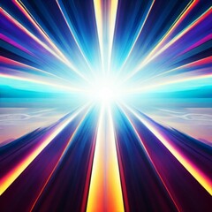 Abstract background of Sci-Fi Modern Futuristic teleporter tube path. Space travel at the speed of light.  Cyber Space Shaft. Time warp, traveling in space. Time dilation.