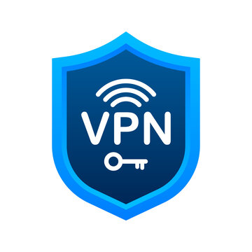 Secure VPN connection concept. Virtual private network connectivity overview. Vector stock illustration.