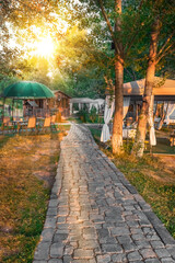 A beautiful park at Lake Sevan. Armenia