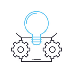 innovation line icon, outline symbol, vector illustration, concept sign