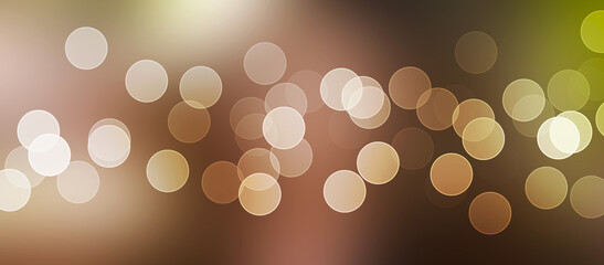 Glow brown background with circles bokeh abstract wallpaper