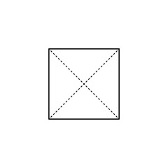 2D square shape in mathematics