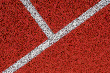 Fototapeta na wymiar Background of tennis court, synthetic surface, rubber ground with white lines
