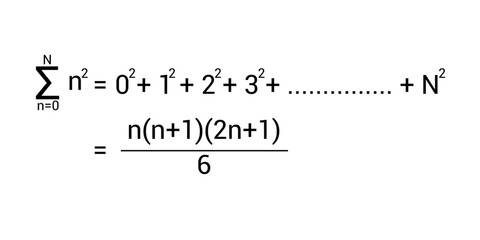 The sum of the n first square numbers