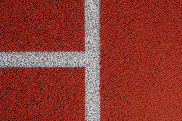 Background of tennis court, synthetic surface, rubber ground with white lines