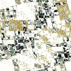 Naklejka premium Colorful stained glass square fractal, computer generated abstract background,