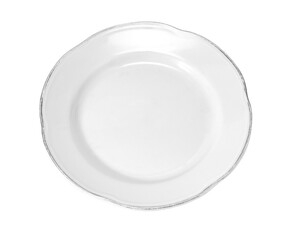 white plate isolated