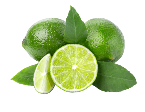  lime on transparent background,