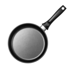 Foto op Plexiglas black frying pan isolated © AlenKadr