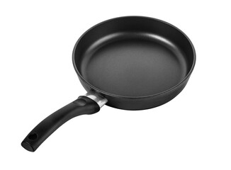 black frying pan isolated