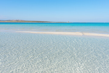 Spiaggia di Pelosa, Sardegna. 