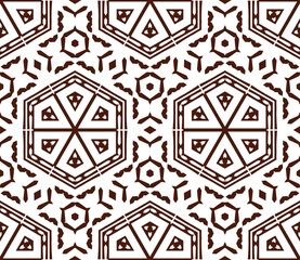 Geometric pattern. Seamless vector background. Ethnic graphic design.