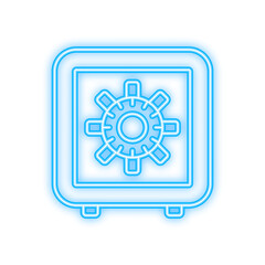 Money, finance and payments. Set outline web icon. Neon style. Vector illustration.