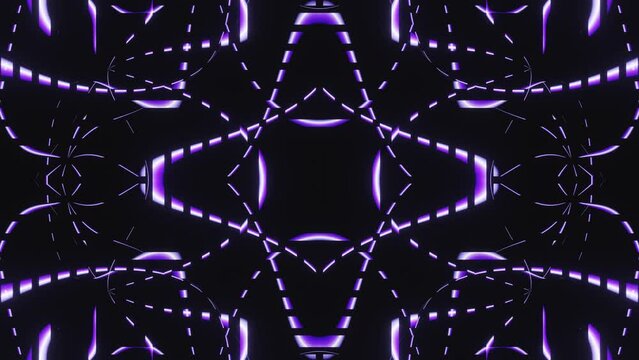 Abstract purple blinking lines led neon vj loop animation background