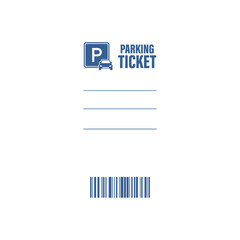 Fototapeta premium Parking tickets, great design for any purposes. Parking zone. Vector stock illustration