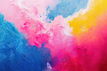 Obraz premium Abstract color background, color splashes, paint strokes, bright colors, digital illustration