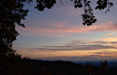 Fototapeta premium Sonnenuntergang im Schwarzwald