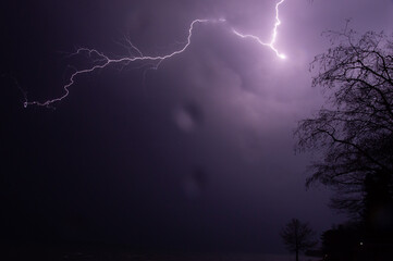 lightning in the night
