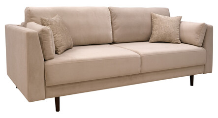Sofa isolated on white background. Including clipping path