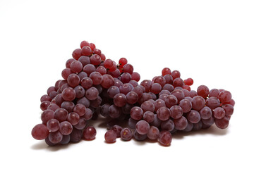 白背景のブドウ