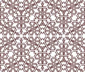 Geometric pattern. Seamless vector background. Ethnic graphic design.