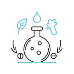 Obraz premium machine making line icon, outline symbol, vector illustration, concept sign