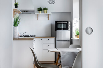 Modern interior design small kitchen