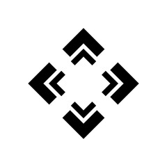 app ui arrow glyph icon vector. app ui arrow sign. isolated symbol illustration