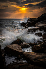 Obraz premium sunrise over the sea