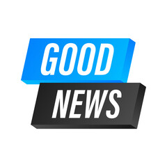 Megaphone with good news. Megaphone banner. Web design. Vector stock illustration