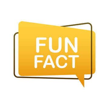 Megaphone label with fun fact. Megaphone banner