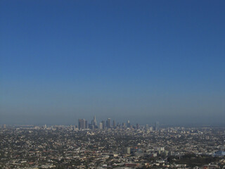 Naklejka na ściany i meble View of downtown in Los Angeles city