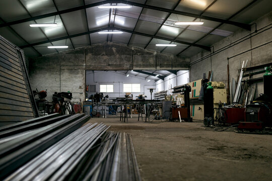 Industrial workshop of metal manufacture