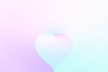 Beautiful abstract background with heart silhouette