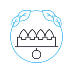 natural gas line icon, outline symbol, vector illustration, concept sign