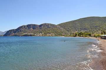 Nea epidavros beach, in the Saronic gulf.