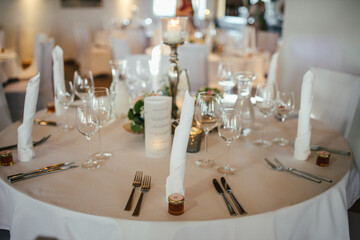 Beautiful decoration at a wedding venue