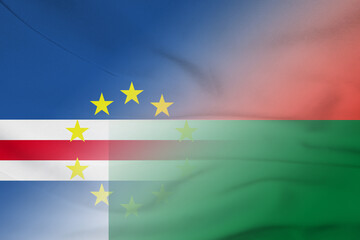 Cape Verde and Madagascar state flag international negotiation MDG CPV