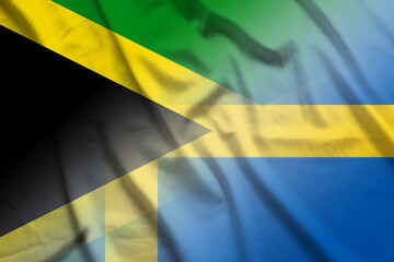 Jamaica and Sweden national flag international negotiation SWE JAM
