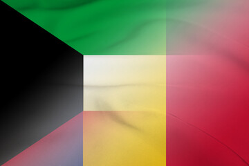 Kuwait and Romania official flag international negotiation ROU KWT