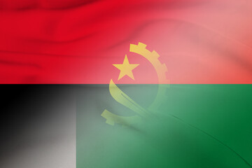 Angola and Madagascar political flag transborder relations MDG AGO