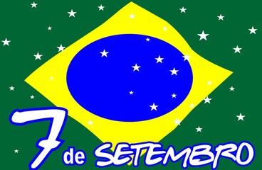 Fototapeta premium background 7 september brazil green yellow