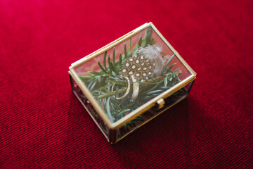 Wedding rings close up